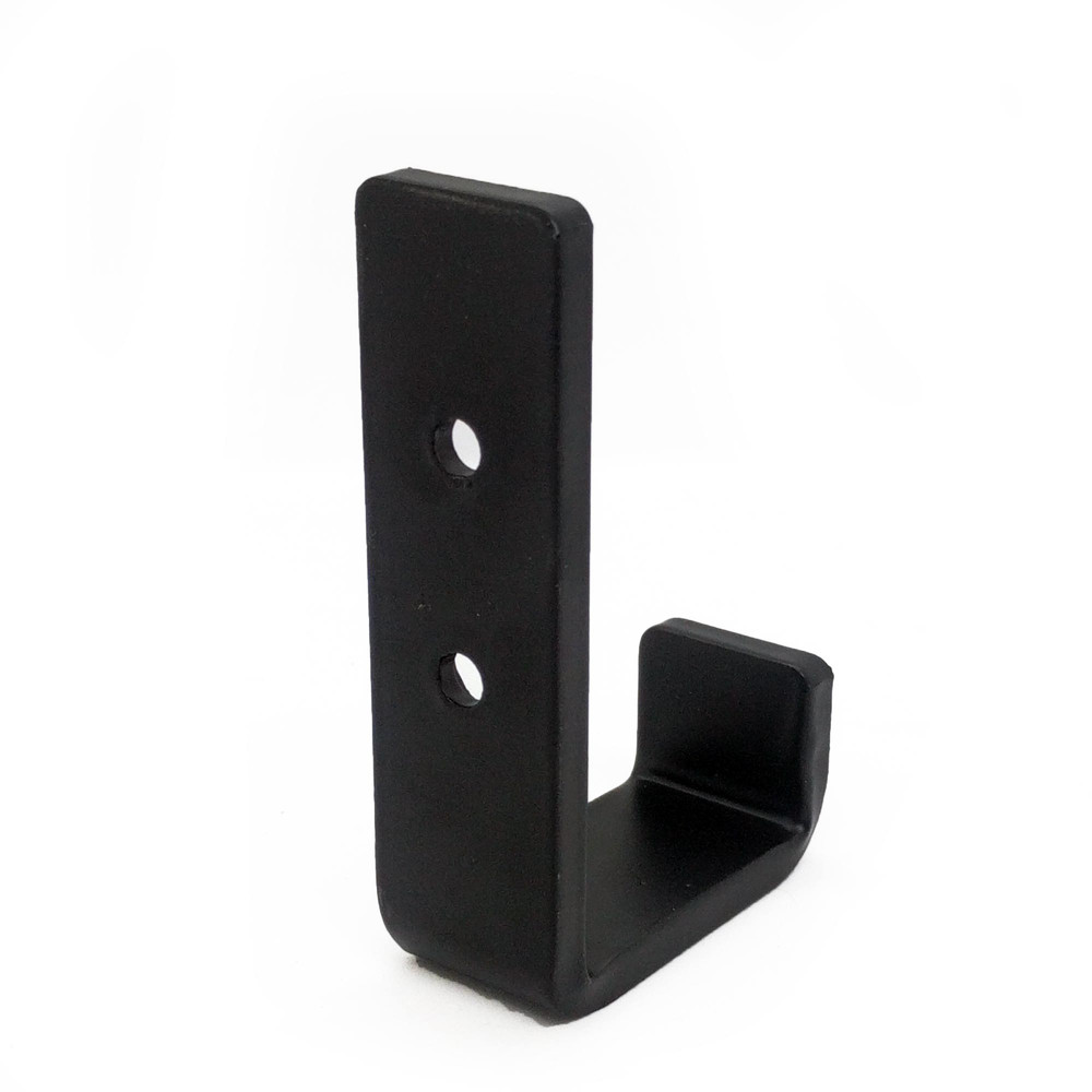 4 Single Coat Hook Black Steel Iron Modern Farmhouse Rustic Industrial 2