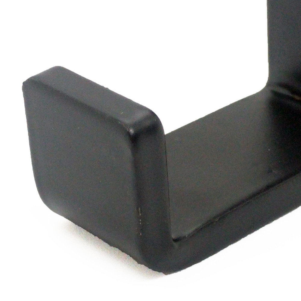 4 Single Coat Hook Black Steel Iron Modern Farmhouse Rustic Industrial 4