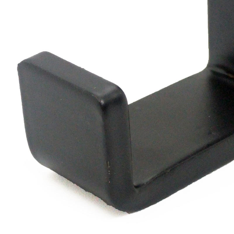 4 Single Coat Hook Black Steel Iron Modern Farmhouse Rustic Industrial 4