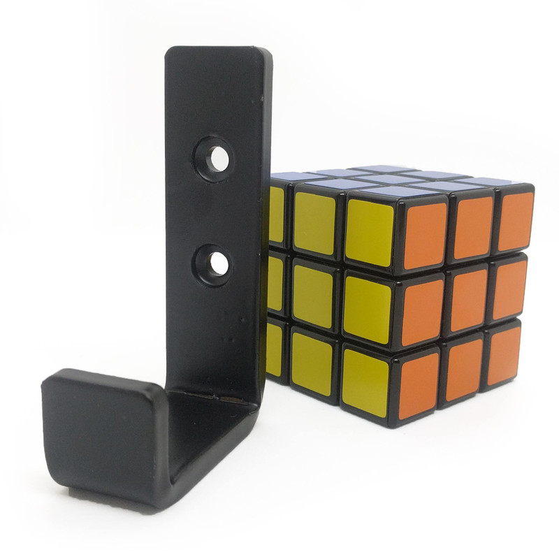 4 Single Coat Hook Black Steel Iron Modern Farmhouse Rustic Industrial 6