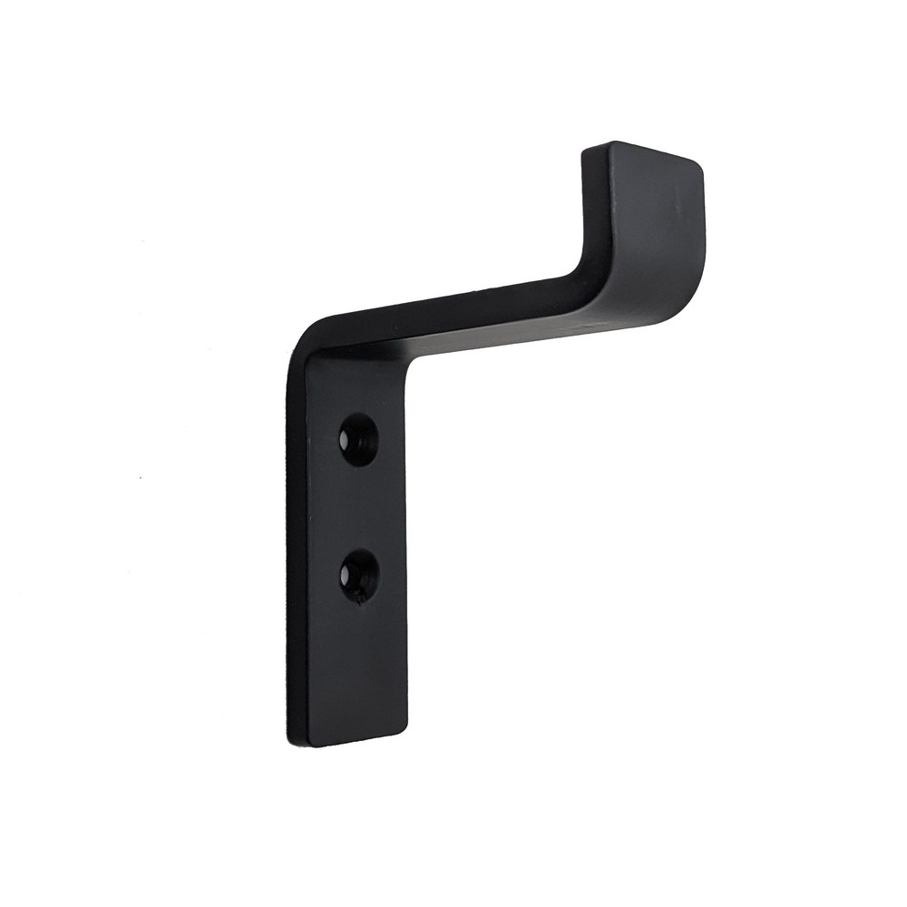 4 Single Hook B Coat Black Steel Iron Modern Farmhouse Rustic Industrial 4