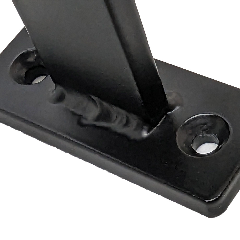 4 Double Undermount Cabinet Hook Black Steel Iron Modern Farmhouse Rustic Industrial 4