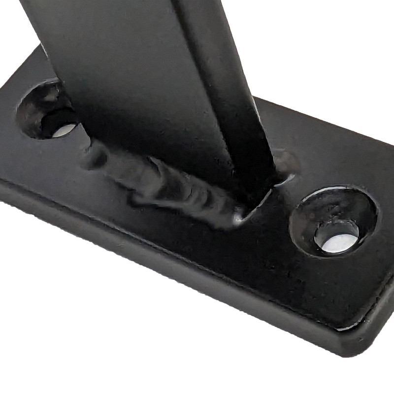 4 Double Undermount Cabinet Hook Black Steel Iron Modern Farmhouse Rustic Industrial 4