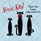 Atomic Kitty Family Black Metal MCM Cat Wall Decor Art  Mid Century Modern Design 50s Mod 0
