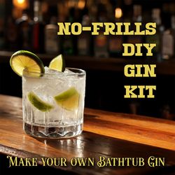 diy no-frills bathtub gin kit - each packet set makes 16 oz