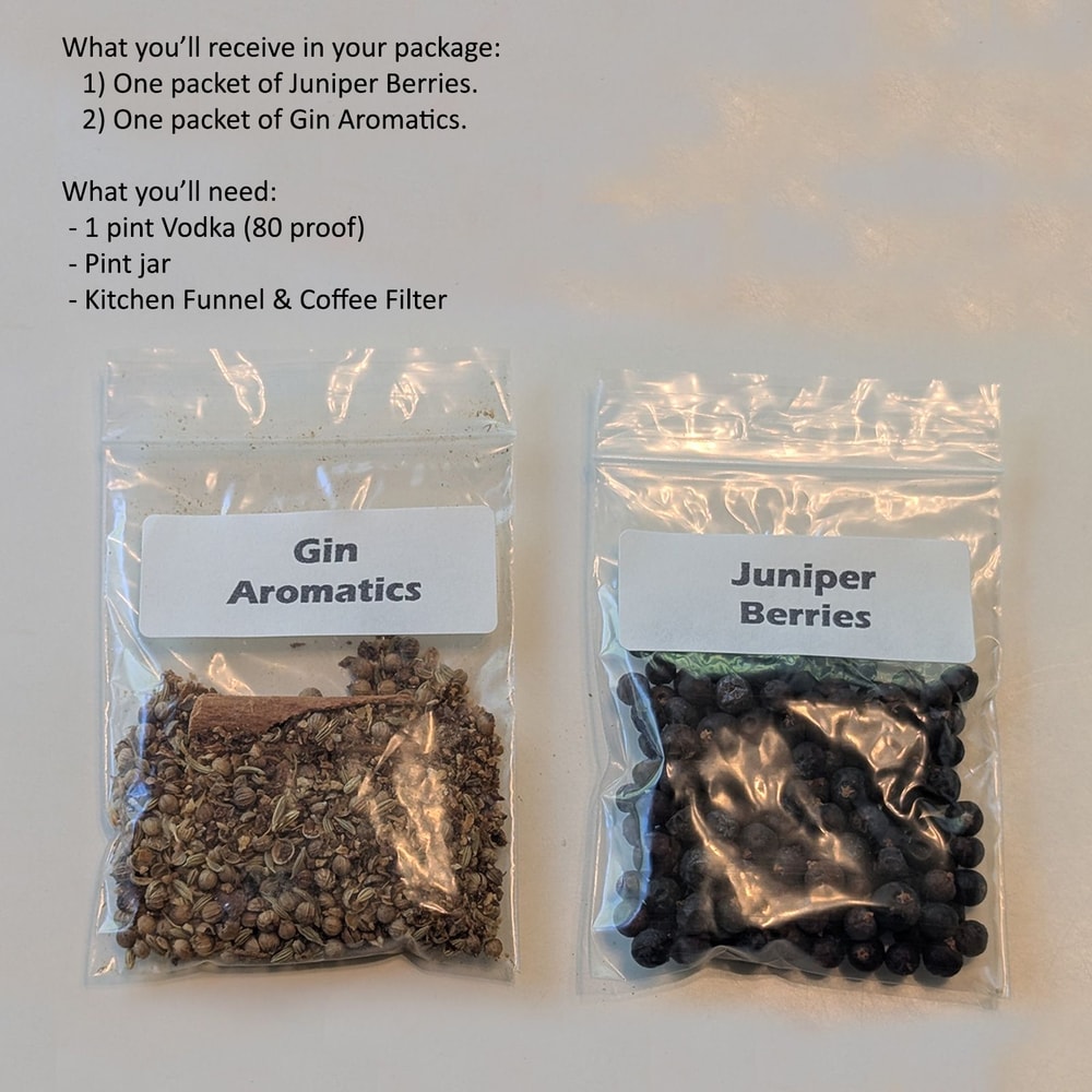 DIY NoFrills Bathtub Gin Kit Each Packet Set Makes 16 Oz 1