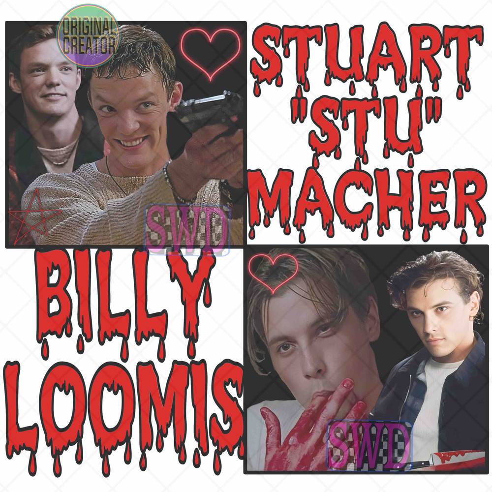 Scream BillyStuart SublimationMatthew Lillard SublimationSkeet Ulrich Sublimation Scream Graphic Design 0