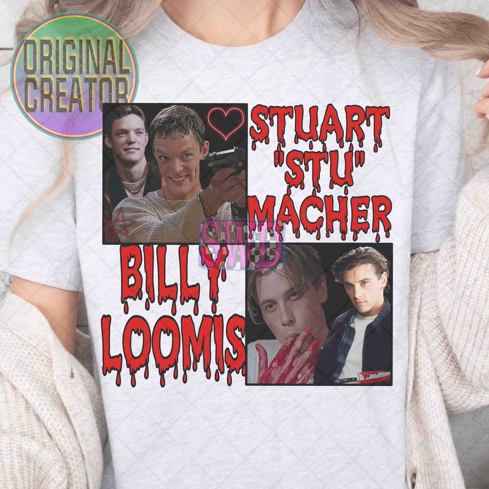 Scream BillyStuart SublimationMatthew Lillard SublimationSkeet Ulrich Sublimation Scream Graphic Design 4
