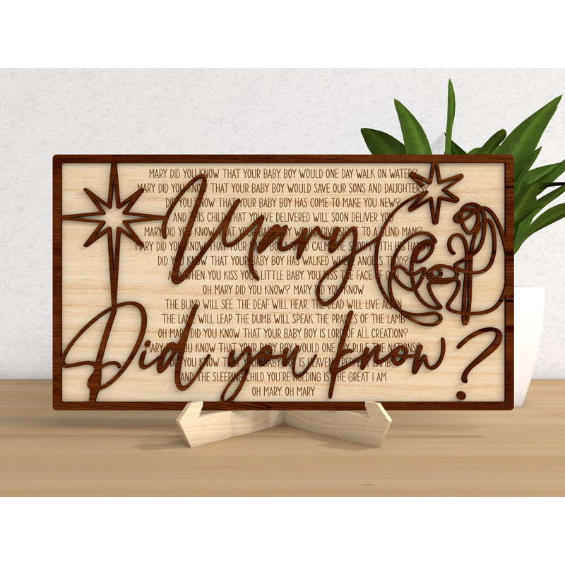 Nativity Standing Decor Amazing Grace Svg Nativity Scene SvgMary Did You Know Svg Religious Svg Christmas Decor SVG 1