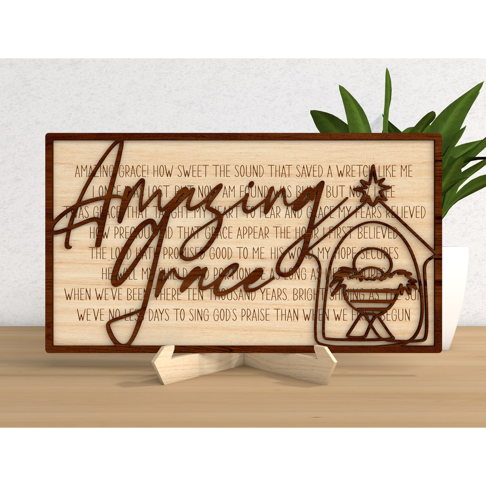 Nativity Standing Decor Amazing Grace Svg Nativity Scene SvgMary Did You Know Svg Religious Svg Christmas Decor SVG 5