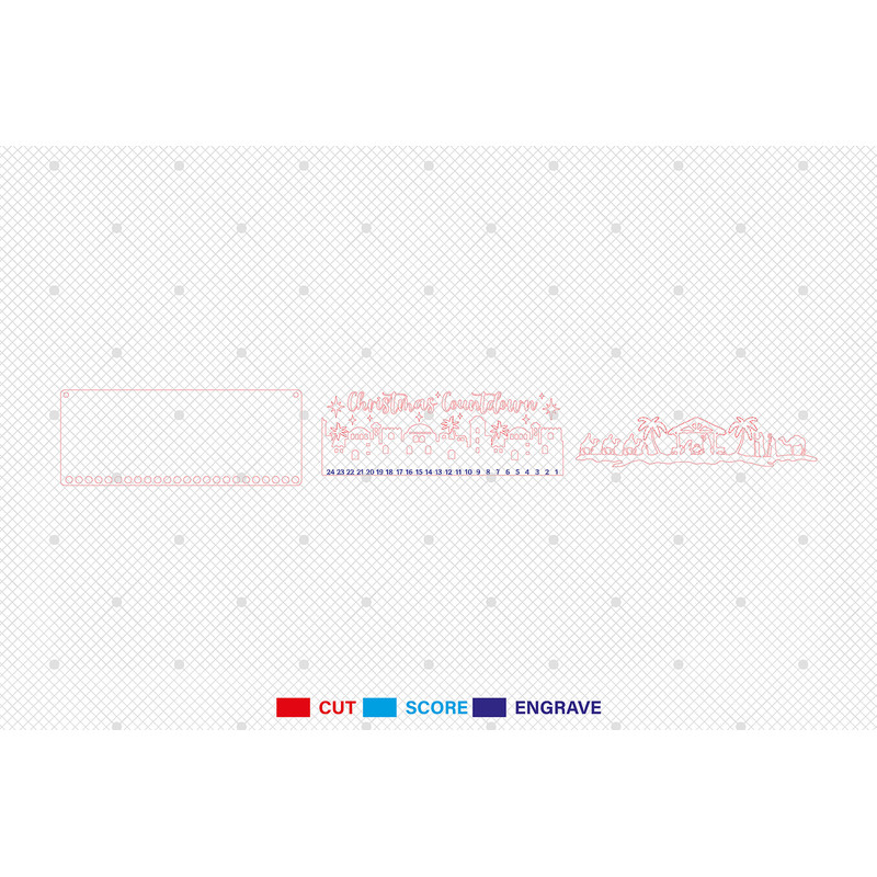 Christmas Nativity Countdown Calendar Svg Candy Cane Countdown Svg Days Until Christmas Svg Advent 1