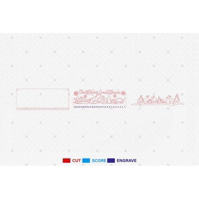 Christmas Deer Countdown Calendar Svg Candy Cane Countdown Svg Days Until Christmas SvgChristmas Ad 1
