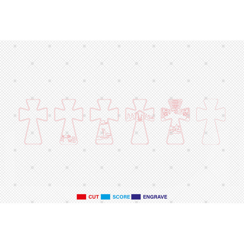 Multilayer Nativity Cross Scene Art Svg Nativity Scene Svg Christmas Scene Svg Birth Of Jesus Svg 6 1
