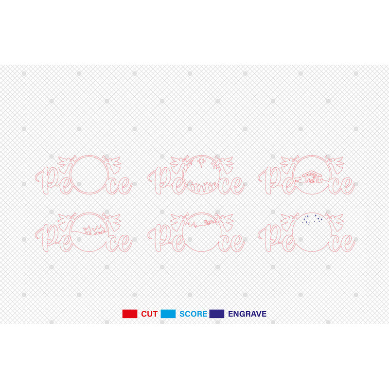 Multilayer Peace Scene Art Svg Nativity Scene Svg Christmas Scene Svg Birth Of Jesus Svg 6 Layer Ar 1