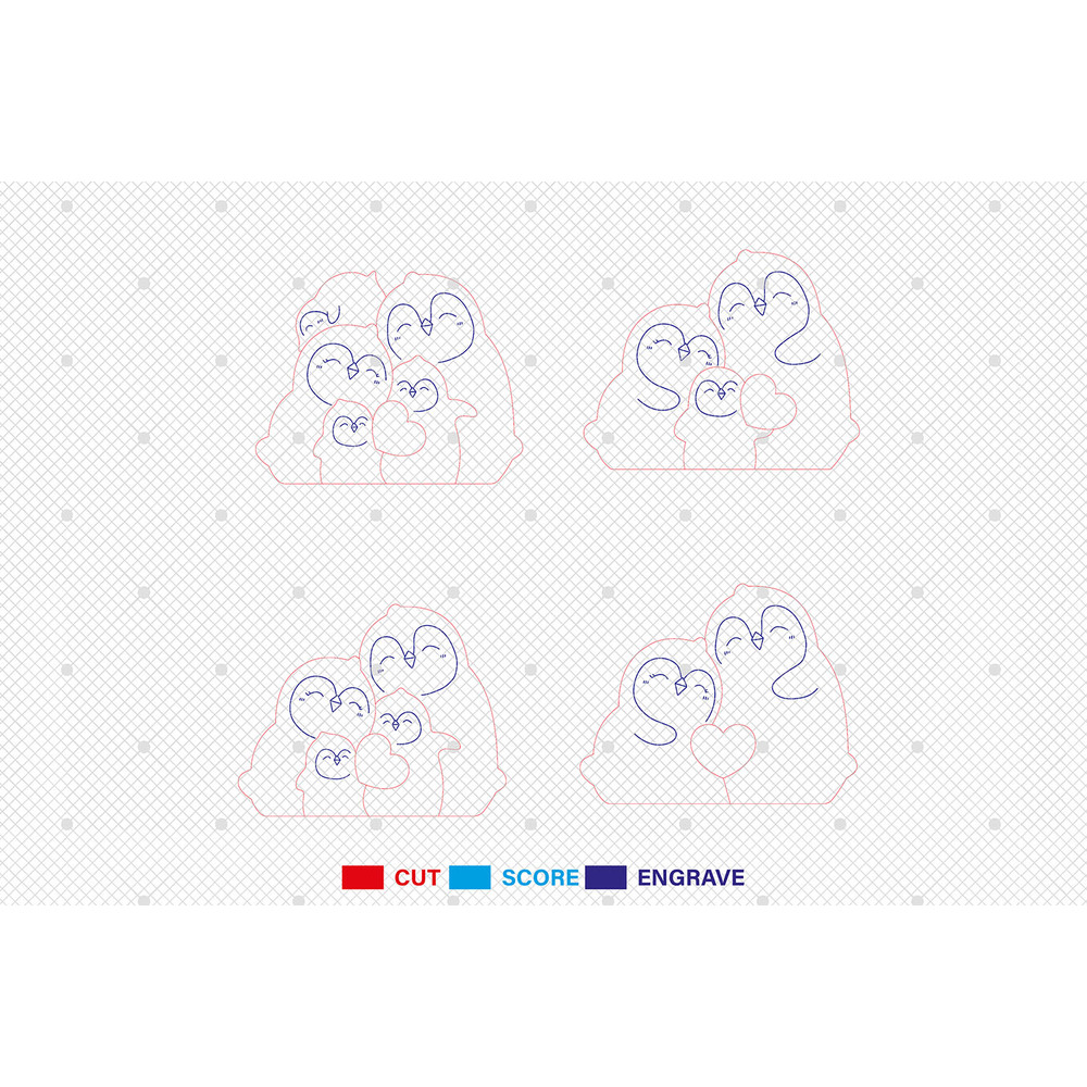 Personalized Penguin Family Puzzle Pieces Svg Penguin Family Svg Set 03 Babies Gift For Family 1