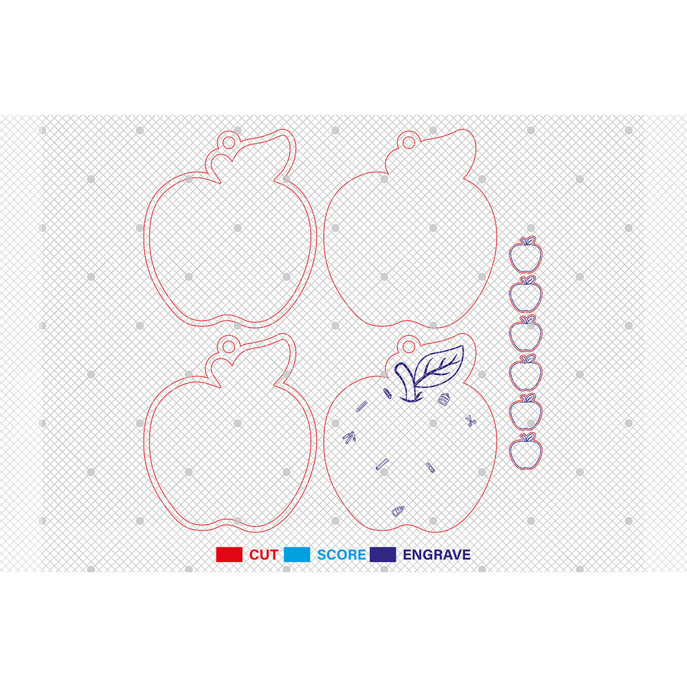 Personalized Teacher Apple Ornament SVG Teacher Ornament Svg4D Shaker Ornament Svg Teacher Life Svg 1