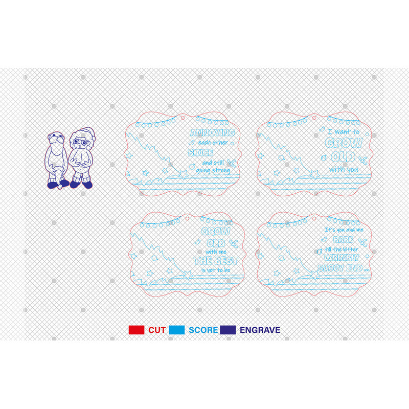 Personalized I Want To Grow Old With You Ornament Svg Mr And Mrs Ornament Svg Funny Ornament Svg Ch 1