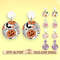 Halloween Geometric Earring Svg Bundle Halloween Ghost  Pumpkin Earring Svg Boho Earring Svg Hallow 0