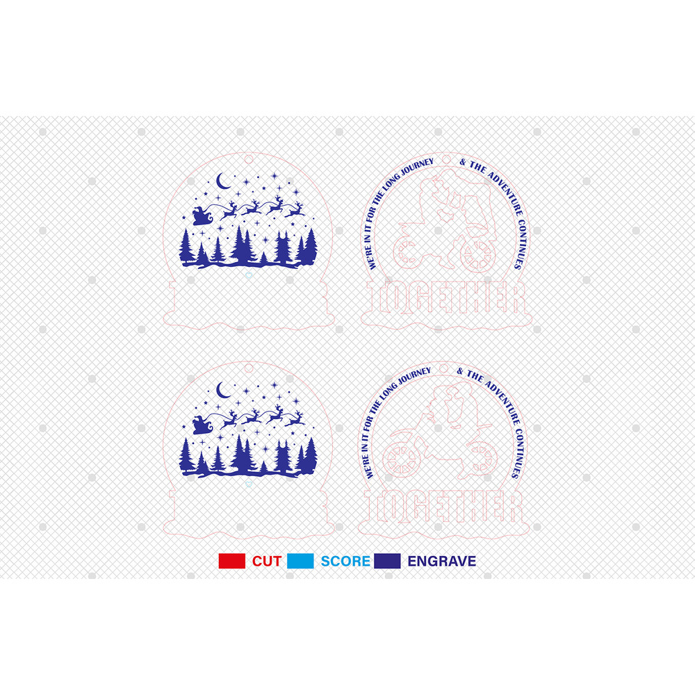 Personalized Motocross Couple Christmas Ornament SvgAnniversary Gift For Motocross Rider Svg Christ 1