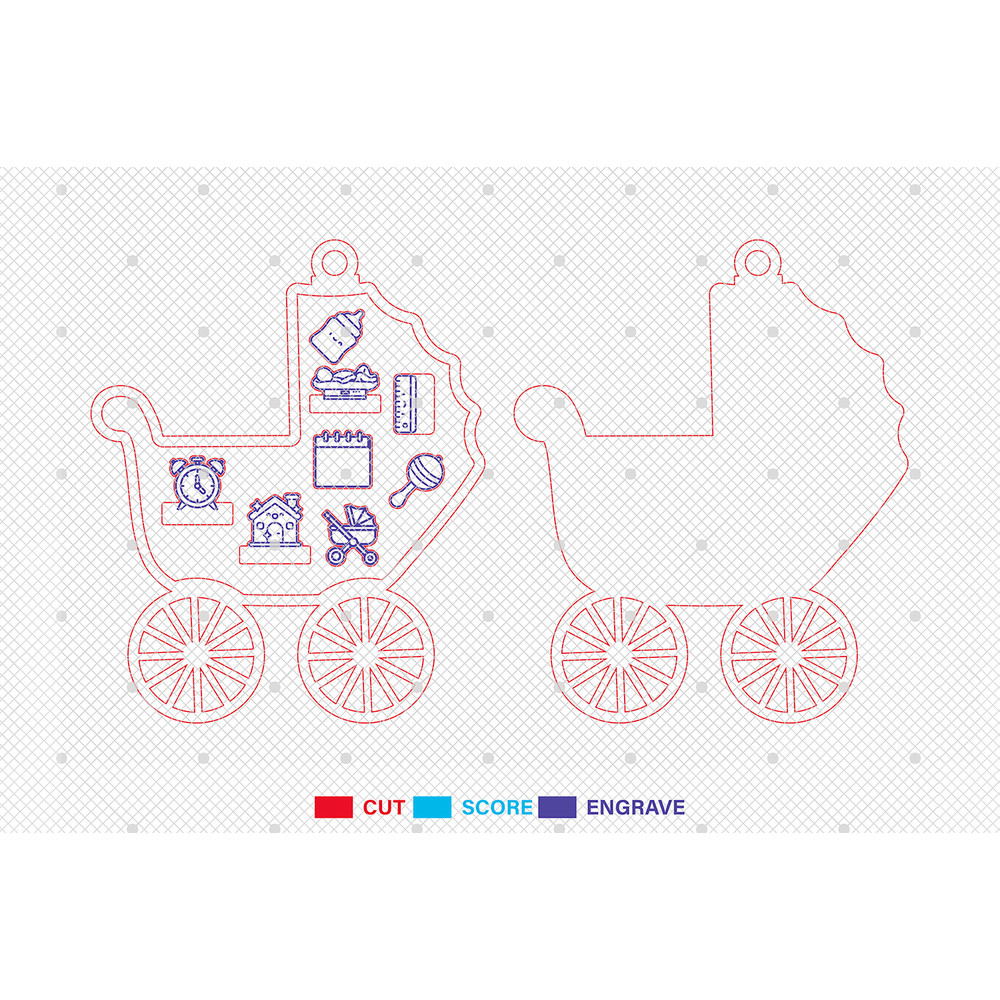 Personalized Babys First Christmas Ornament SVG 4D Shaker Ornament Svg Baby Cradle Ornament Svg 1