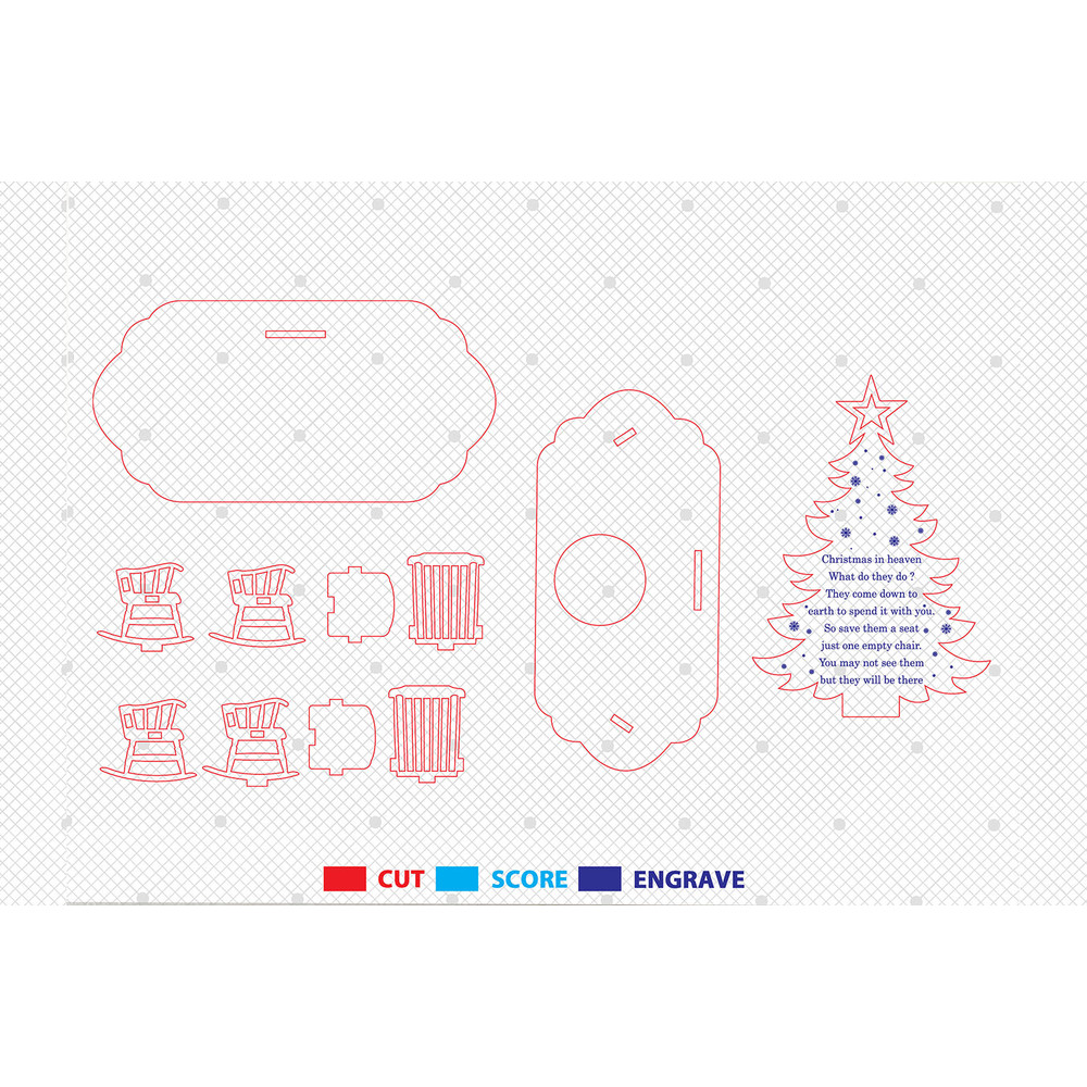 Personalised Christmas Tree Candle Memorial Cut File Svg Christmas Tree Memorial Svg 1