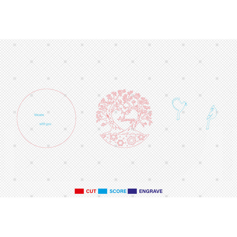 Cardinal Bird Door Sign SVG We Are Always With You Round Sign SVG Memorial Sign Svg Christmas Door  1