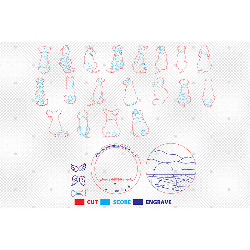 Custom Dog Name Ornament SvgDog Memorial Ornament SvgLoss Of Dog Ornament SvgDog Memorial Gift Orna 1