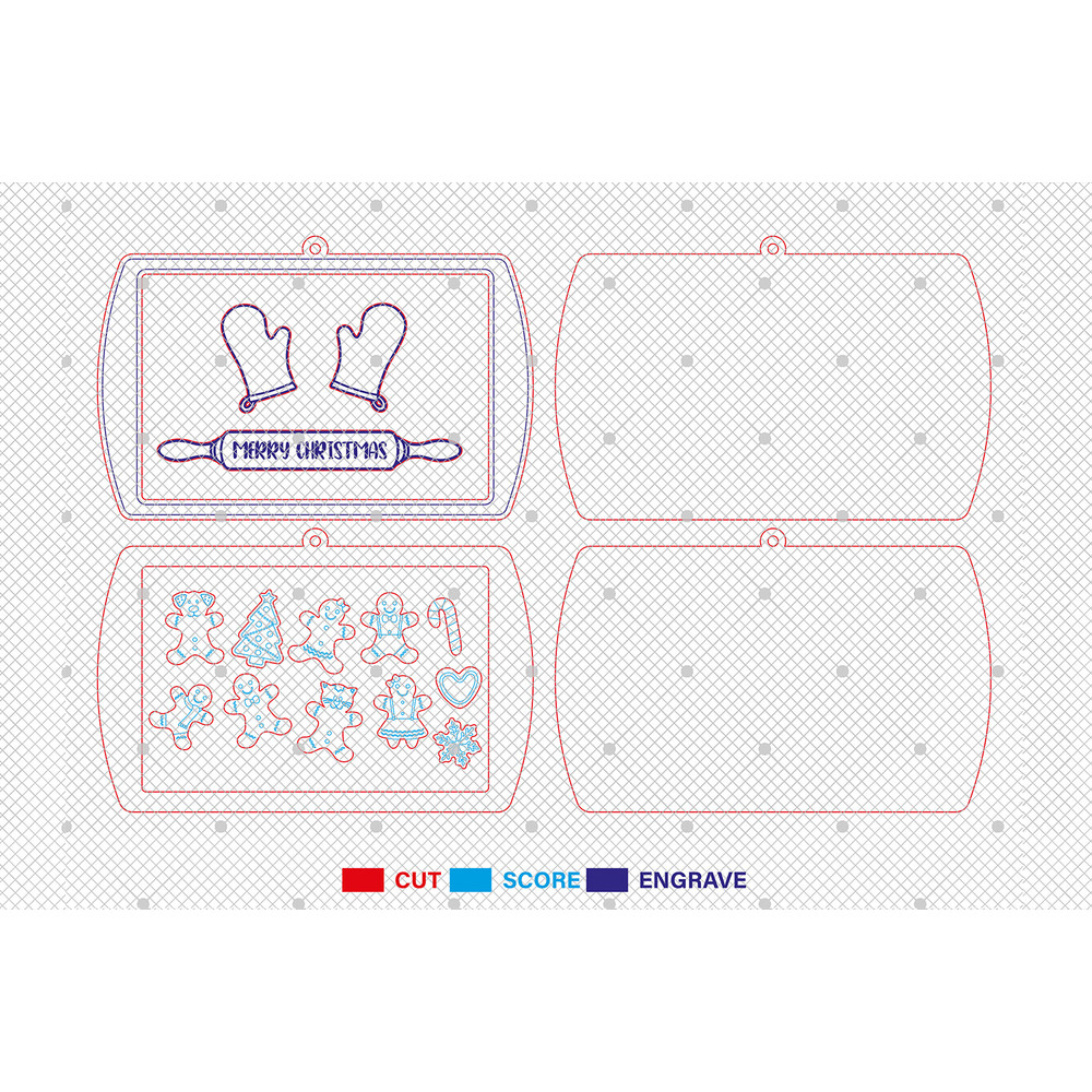 Personalized Gingerbread Family Ornament SVG 4D Customized Cookie Ornament Svg Custom Family Christ 1