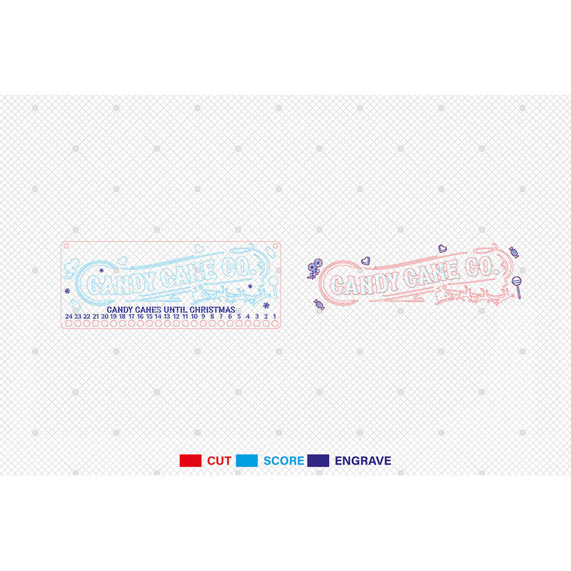 Personalized Christmas Family Countdown Calendar Svg Days Until Christmas Advent Calendar Svg 1