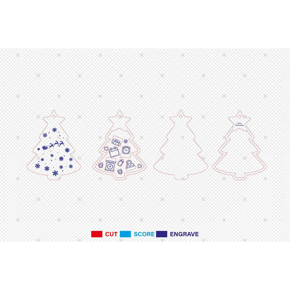 Personalized Babys First Christmas Ornament SVG 4D Shaker Ornament Svg Baby Tree Ornament Svg 1