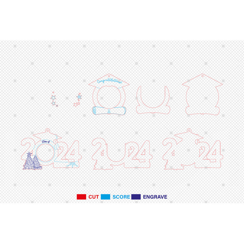 Personalized Congratulations Graduation Ornament Svg Custom Graduation Photo Svg Class Of 2024 Svg  1