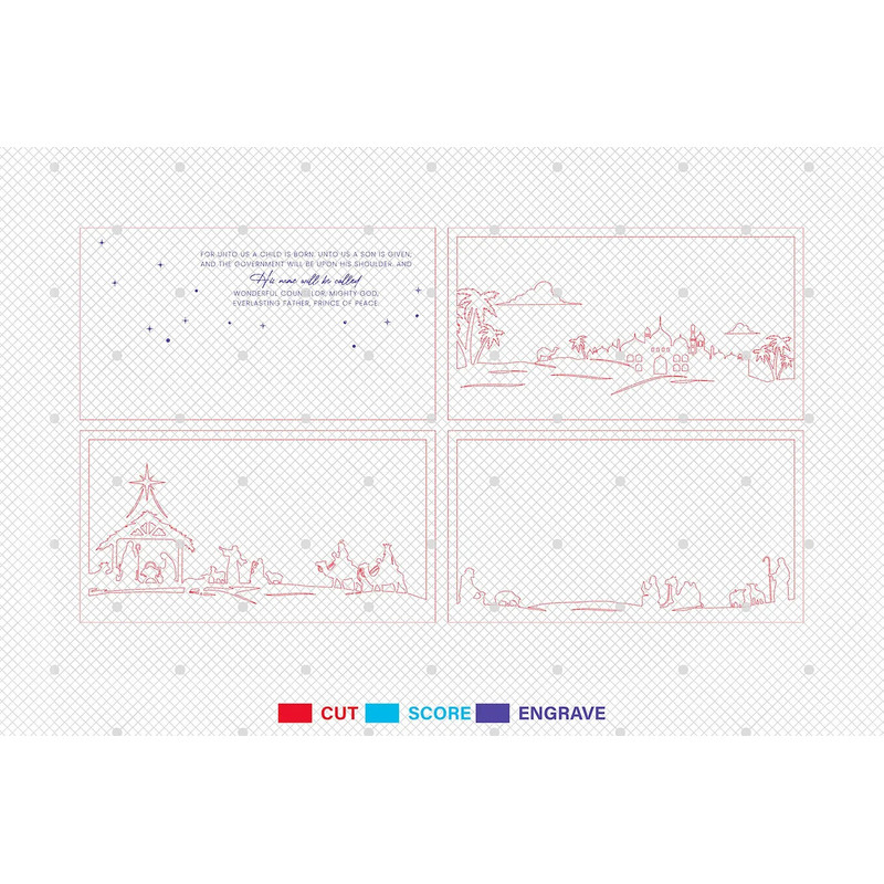 Nativity Scene Standing Wood Sign Svg Nativity Standing Laser Cut Nativity Scene Sign Svg Jesus Svg 1