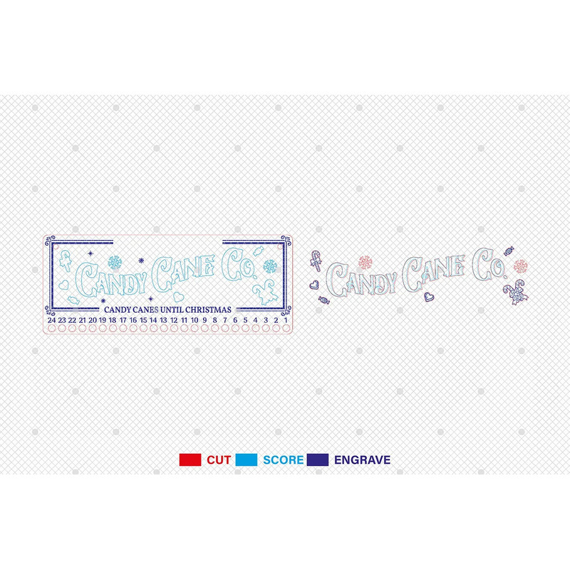 Personalized Christmas Family Countdown Calendar Svg 1