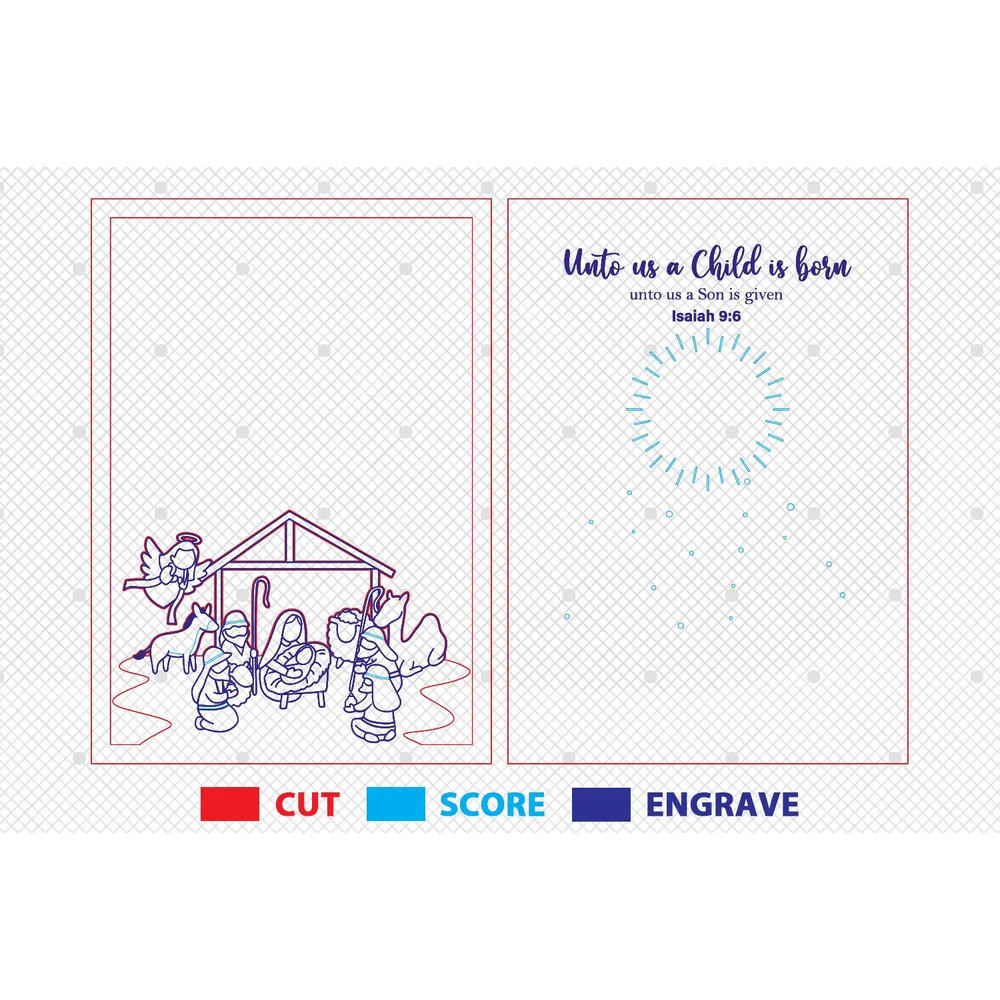 Christmas Nativity Navity Handprint Art Svg Christmas Handprint Cut File Svg Jesus SvgNativity Scen 1