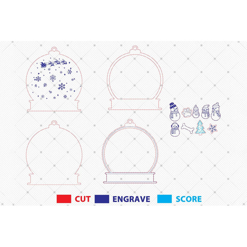 Christmas Ornament Laser Cut FilesThe Smiths Family Christmas Ornament SvgSnowman Christmas Ornamen 1