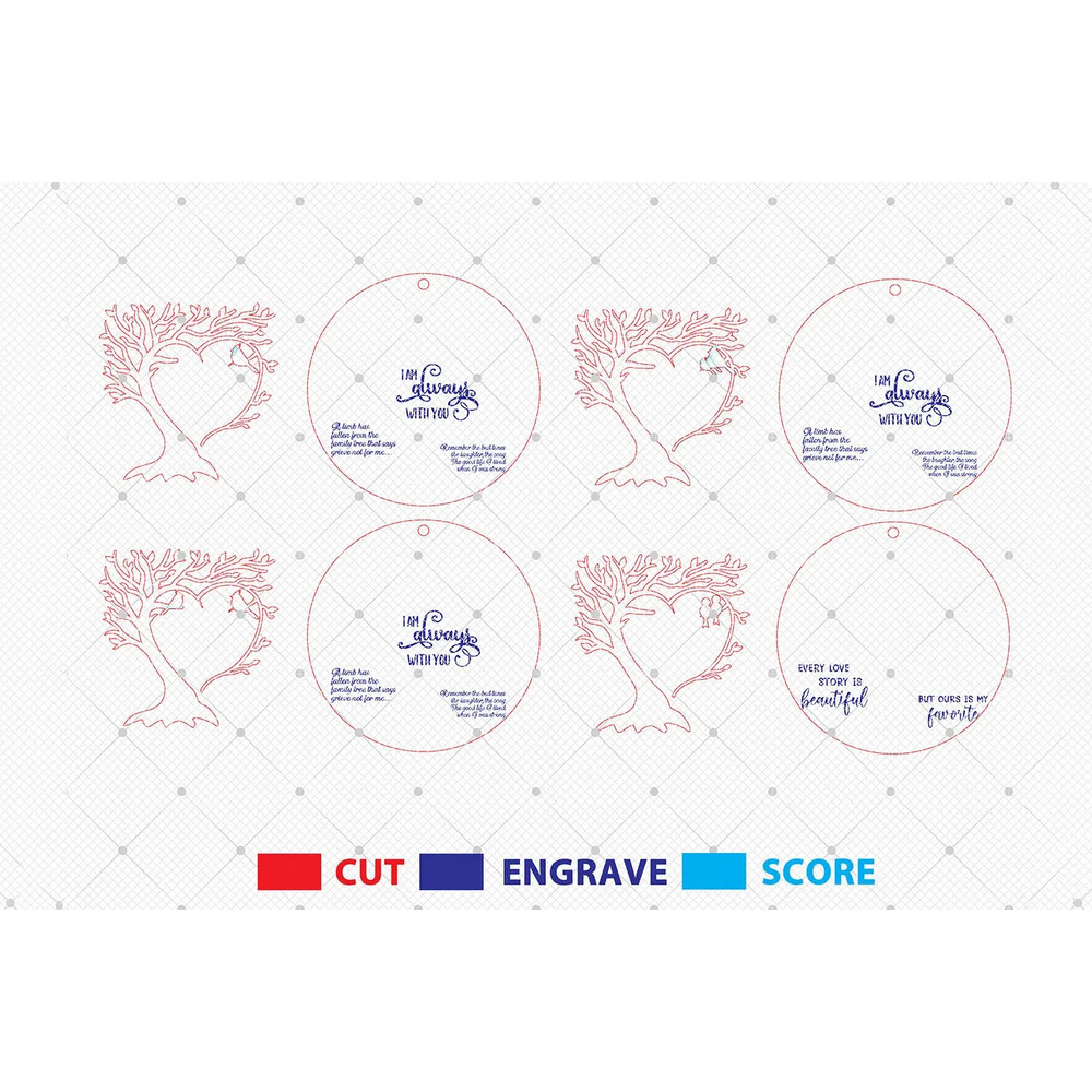 Christmas Ornament Svg Memorial Christmas Ornament Laser Cut Files Cardinal Memorial Ornament Svg 1