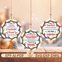 best friend ornament laser cut file svg,christmas light svg,funny christmas ornament svg,christmas wood sign