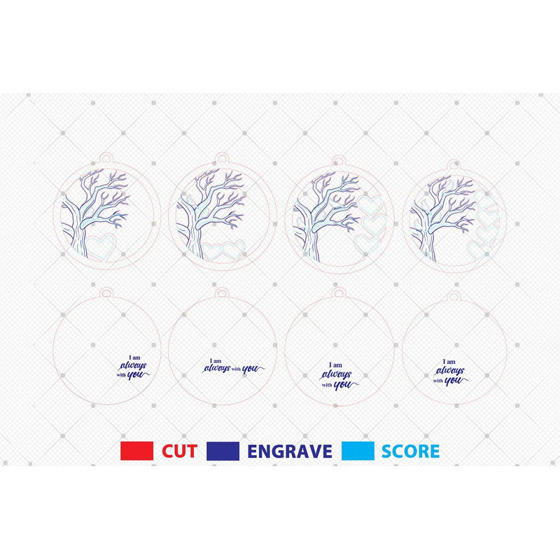 Memorial Christmas Ornament Laser Cut FilesCardinal Memorial Ornament SvgChristmas Ornament Svg Car 1