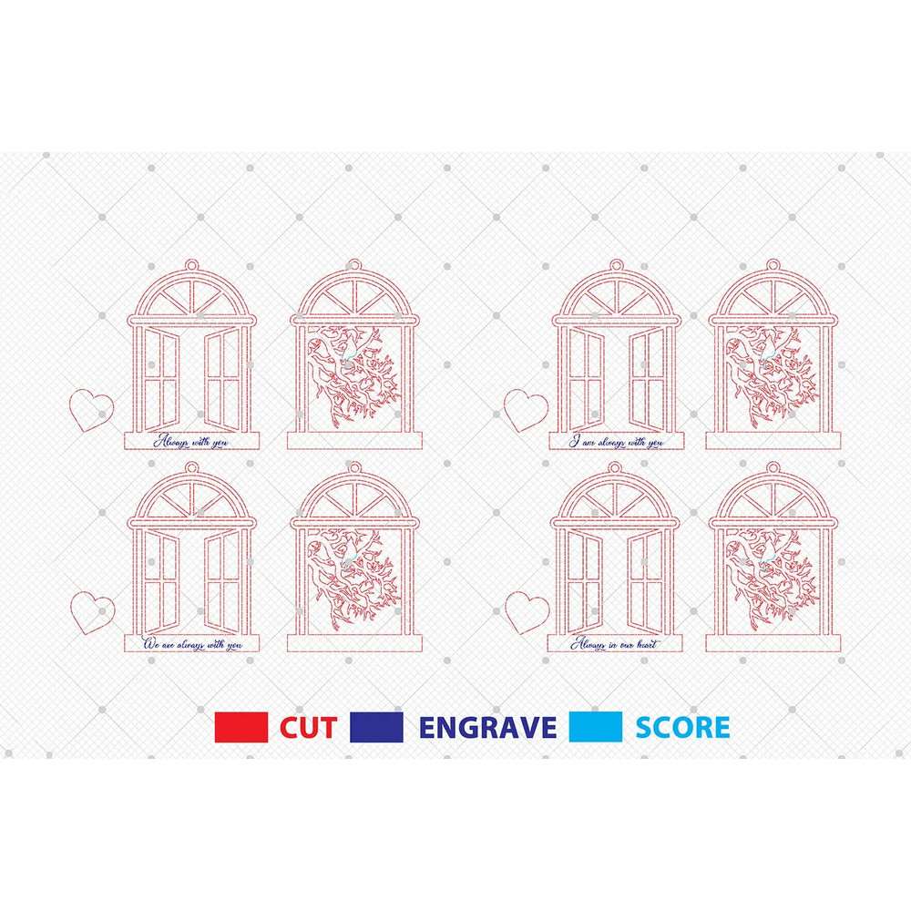 Personalized Memorial Ornament Svg Christmas Ornament Laser Cut Files 1