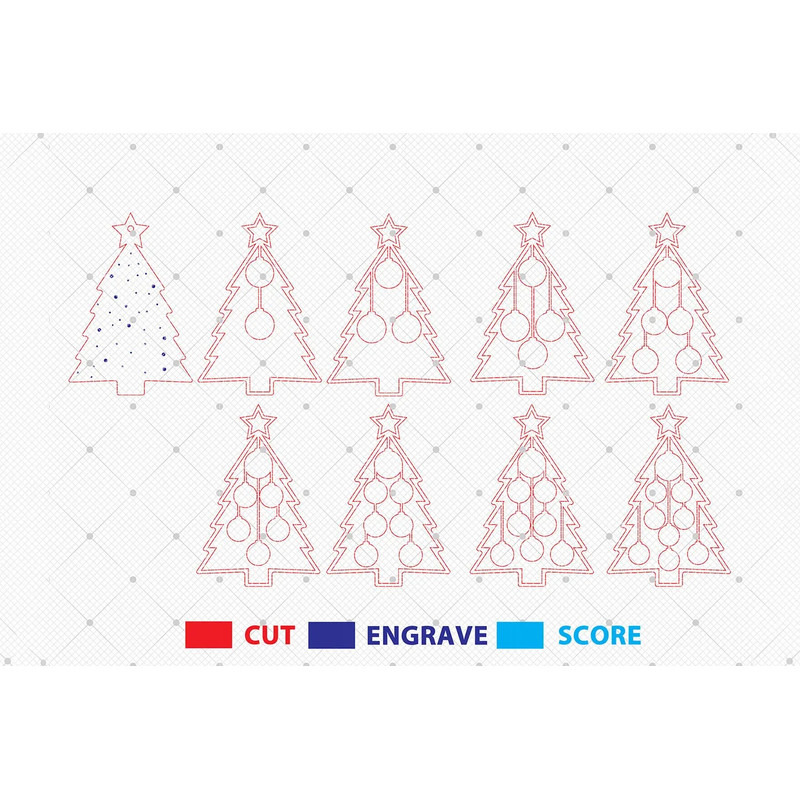 Personalized Christmas Family Ornament Laser Cut File Svg Christmas Tree Wood Sign Svg Christmas Or 1