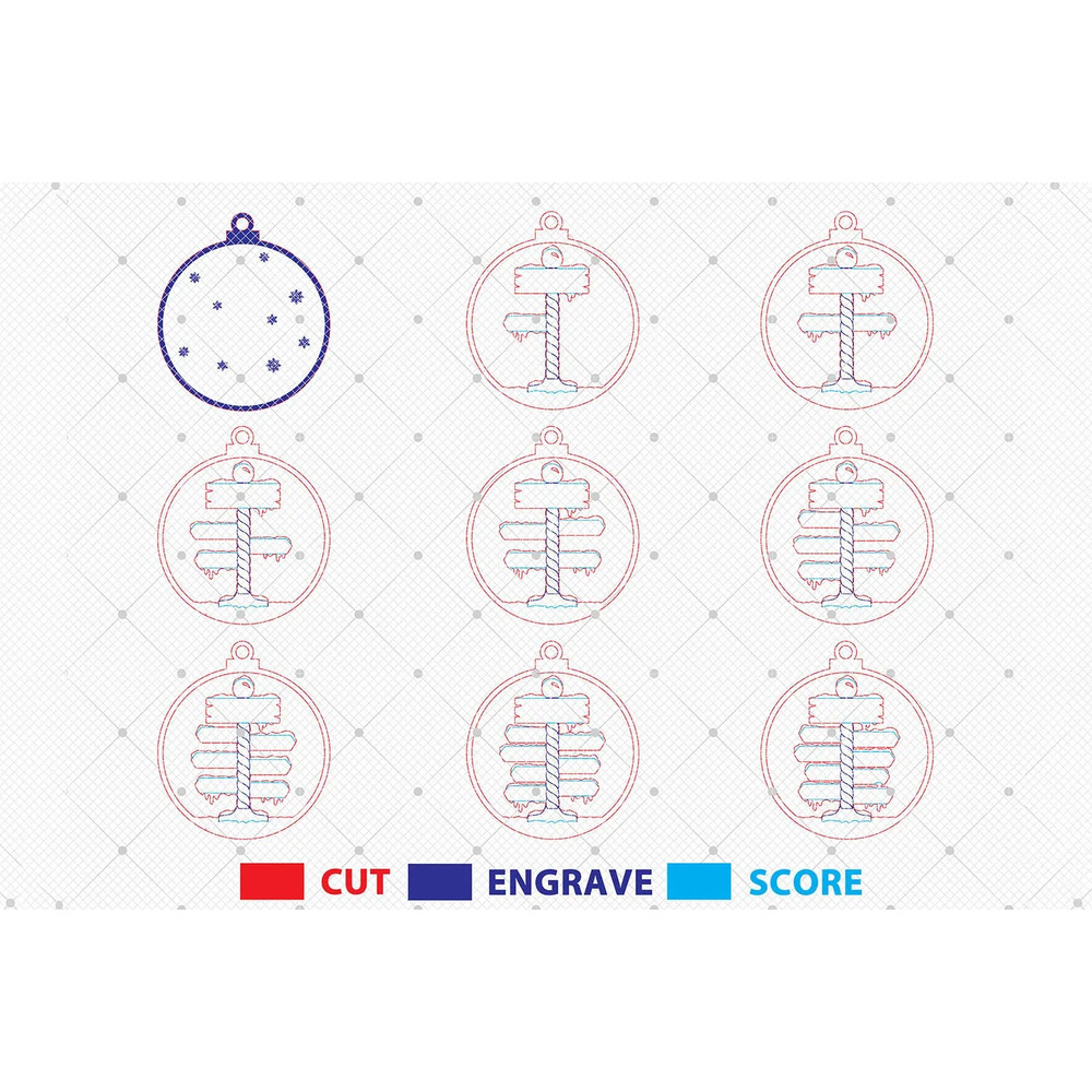 Personalized Christmas Family Ornament Cut File Svg Winter Ornament Svg Christmas Wood Sign Svg Chr 1