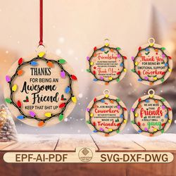 best friend ornament cut file svg,funny christmas ornament svg,christmas light svg,christmas wood sign ,christmas decor