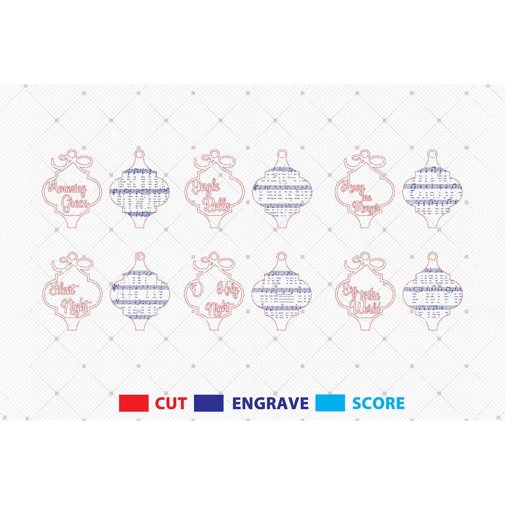 Christmas Sheet Music Ornaments Cut File Svg Christmas Song Ornament Svg Christmas Wood Ornament Sv 1