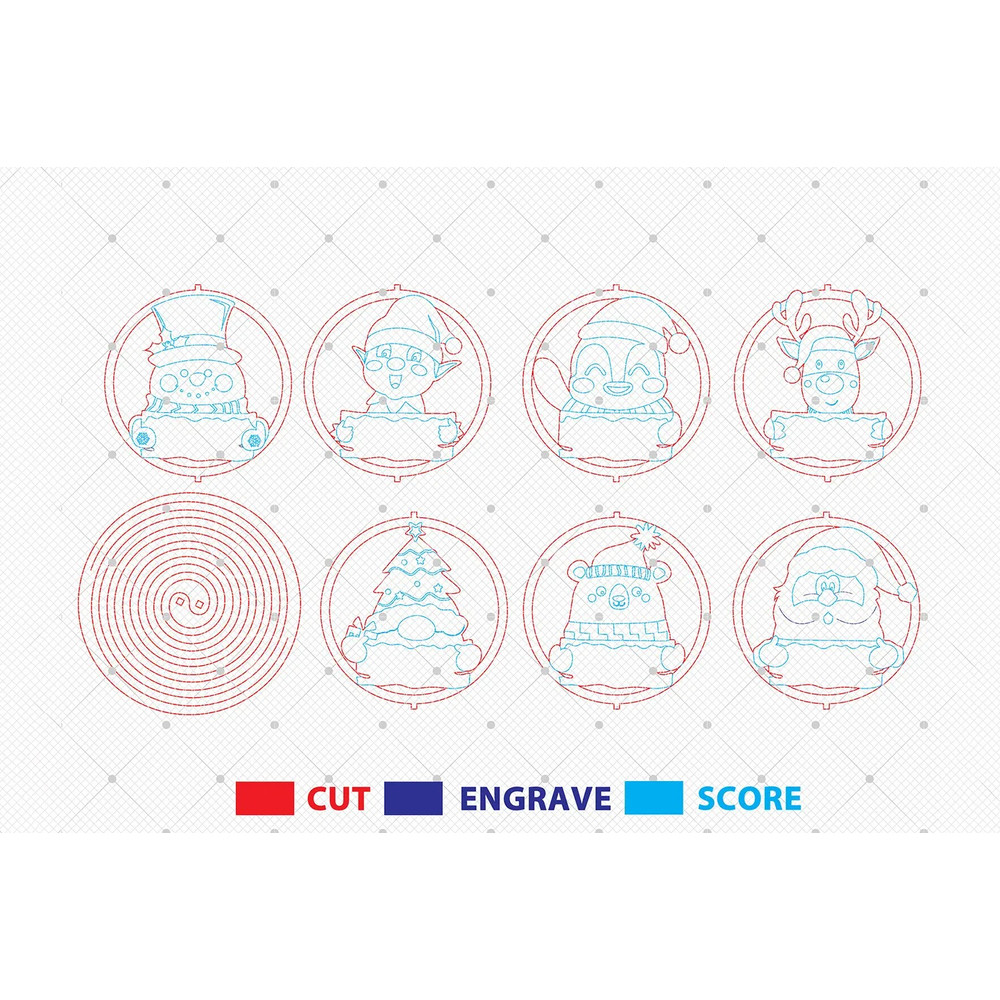 Spiral Personalized Name Ornament SVG Family Christmas Ornament SvgFunny Christmas Ornament Svg 1