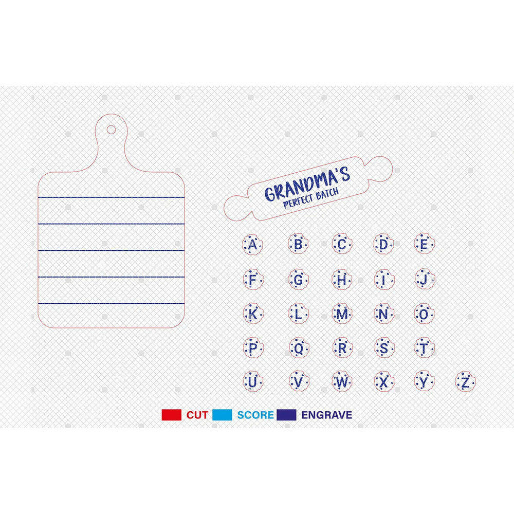 Personalized Grandmas Perfect Batch Ornament Svg Christmas Cookie Crossword Scrabble Ornament Svg C 1