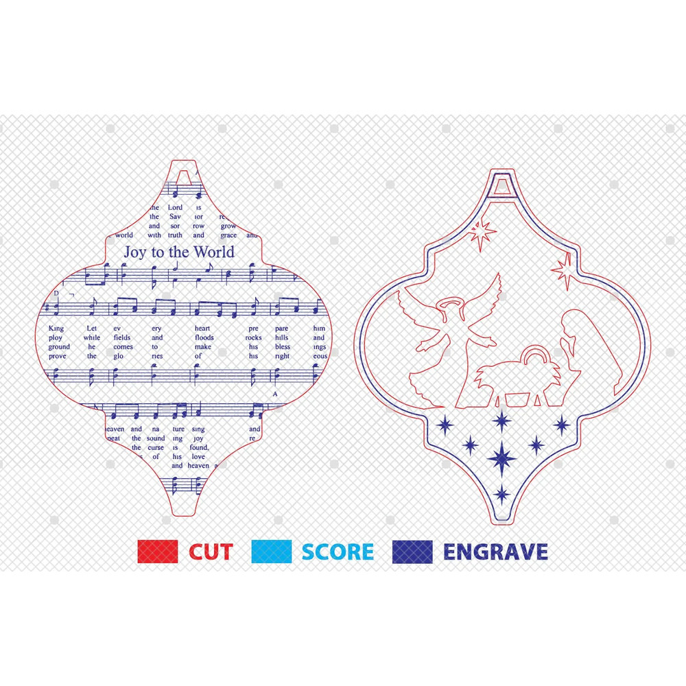 Music Sheet Nativity Ornaments Svg Nativity Scene Ornament SvgChristmas Ornament SvgChristian Ornam 1