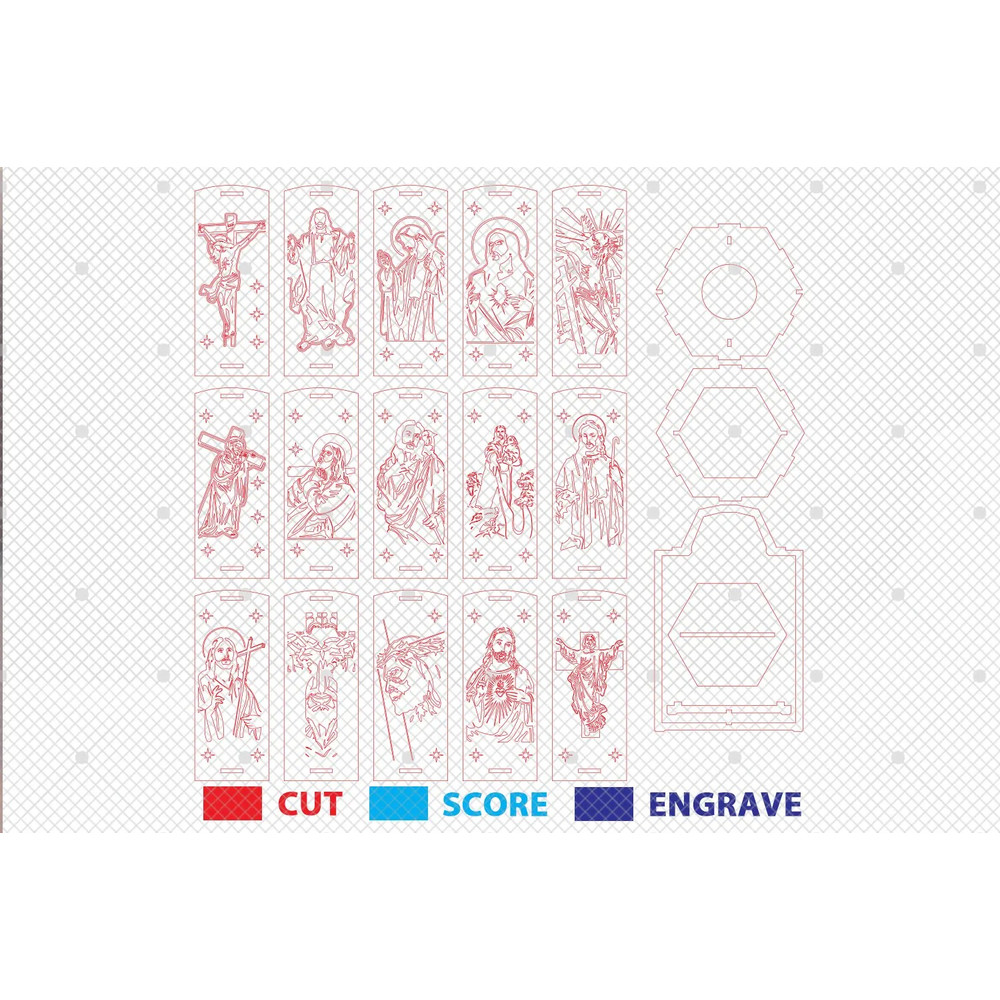 Jesus Christmas Lampcandle Cut File Svg Christianity Candle Lantern SvgJesus SvgNight Light Candle 1