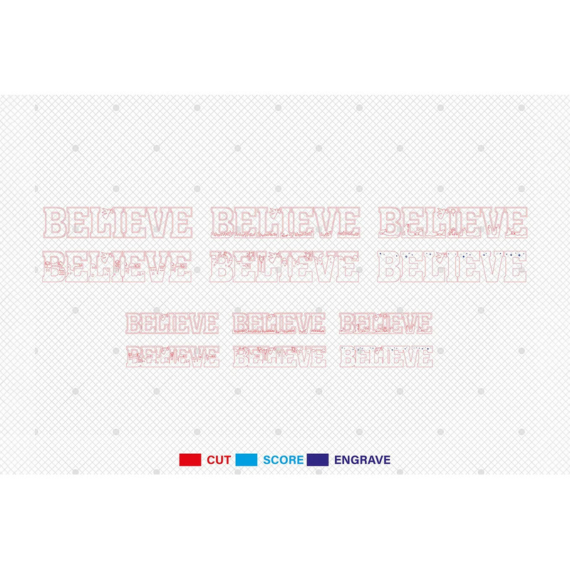 Multilayer Believe Scene Art Svg Nativity Scene Svg Christmas Scene Svg Birth Of Jesus Svg 6 Layer 1