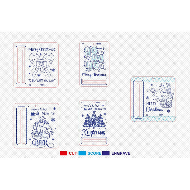 Santa Claus Money Holder Ornament Svg Merry Christmas Money Holder Svg Christmas Ornament Svg Chris 1