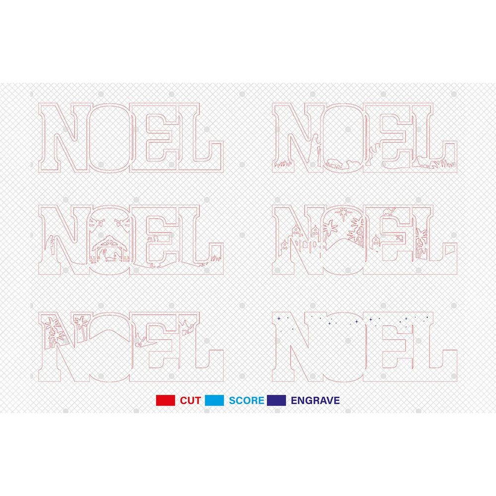 Multilayer Noel Scene Art Svg Nativity Scene Svg Christmas Scene Svg Birth Of Jesus Svg 6 Layer Art 1